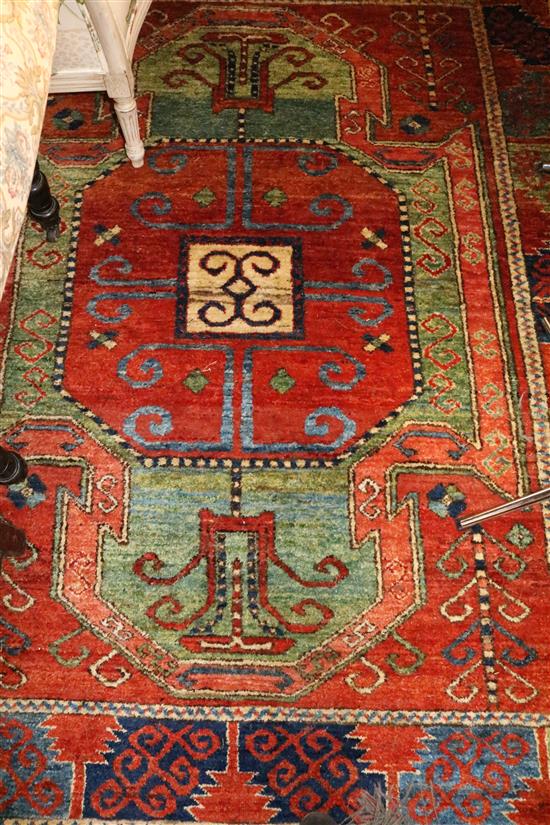 Turkish red ground wool rug